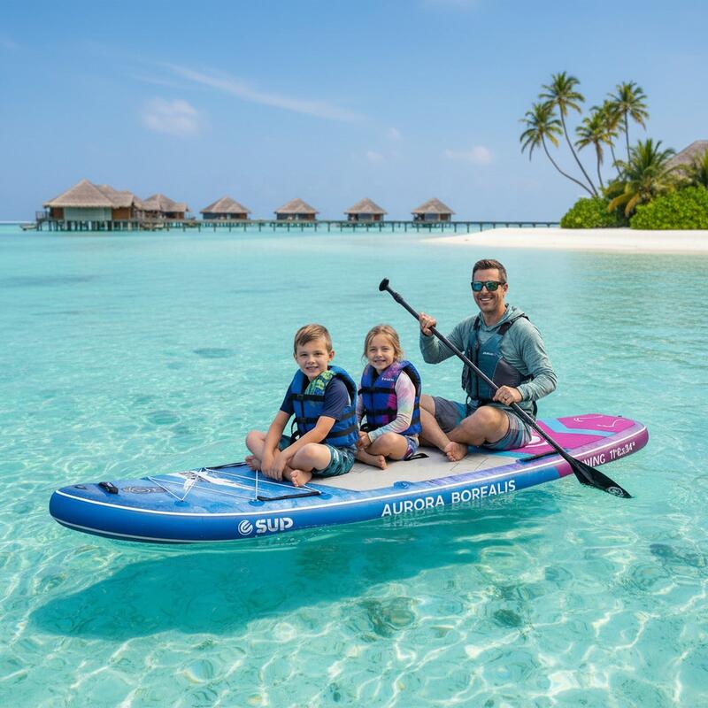 Placa SUP Gonflabila hikerjoy 350 cm Stand Up Paddle board (paddleboard)Albastru