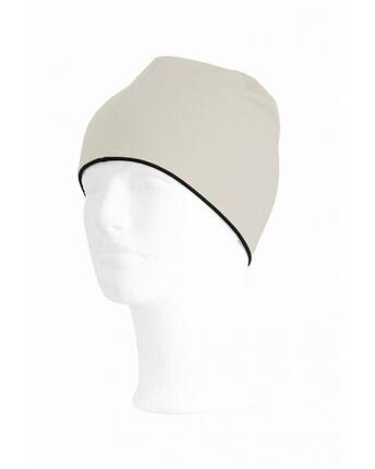 Mixte - Cyclisme - Bonnet double épaisseur, 100 % laine mérinos - blanc S/M