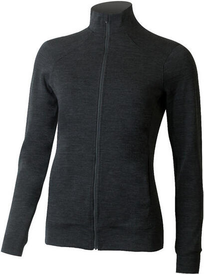 Felpa ciclismo donna con zip lana merino/acrilico 50/50 - ALMA