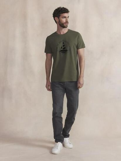 T-shirt manches courtes homme - briantee vert