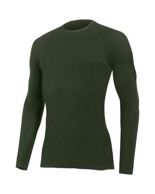 Uomo - Ciclismo - Maglia termica a maniche lunghe senza cuciture ioni d'argento