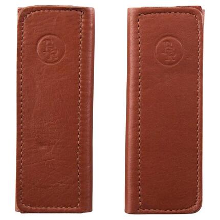 Housse étrivière pour cheval en scratch cuir BR Equitation