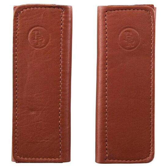 Housse étrivière pour cheval en scratch cuir BR Equitation