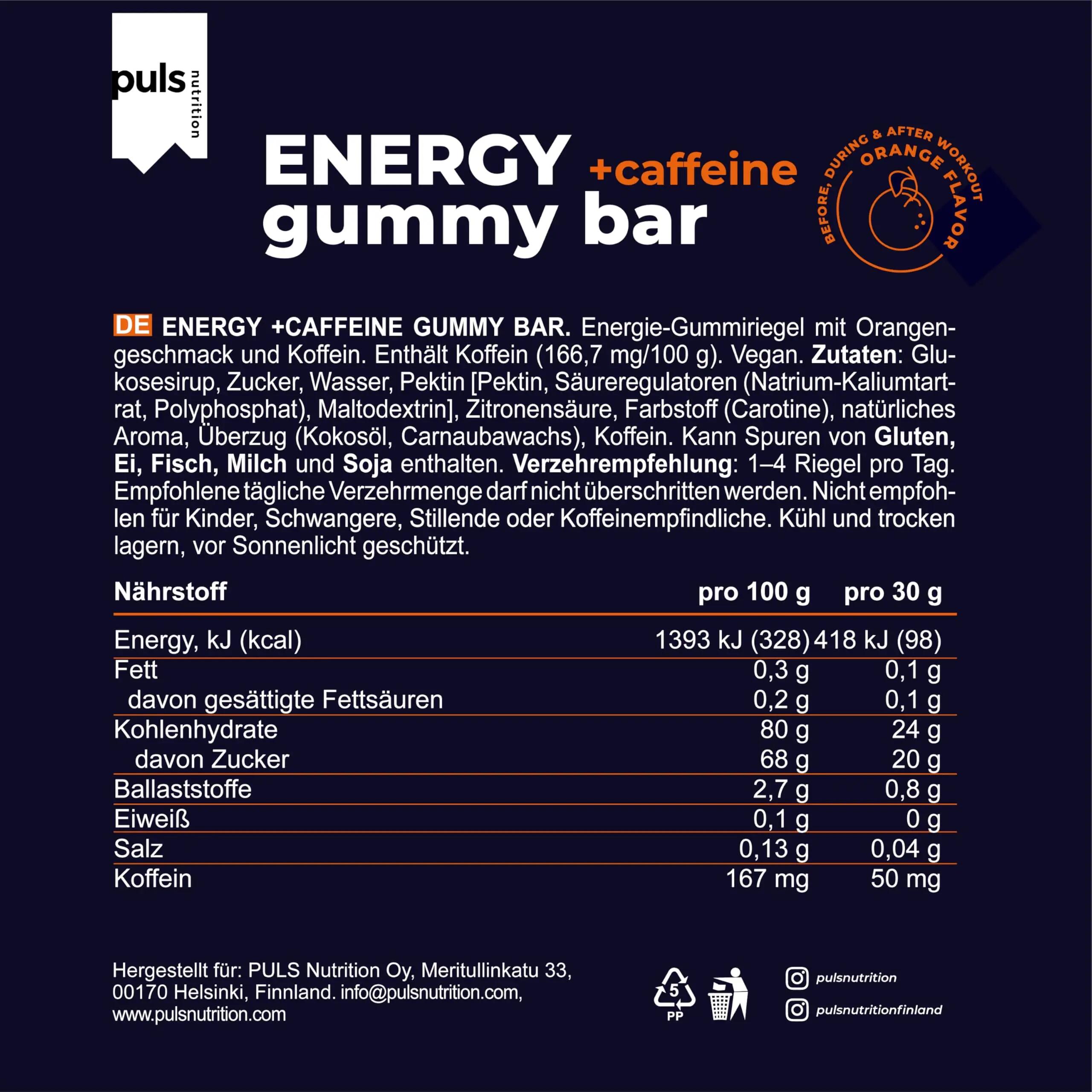 Energy Gummy Bars – 24 g snel beschikbare koolhydraten & 50 mg 4/7