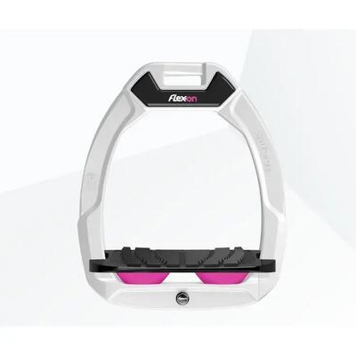 Veiligheidspalieten voor het paardrijden ingebouwd grip wit/zwart/roze flex-on s