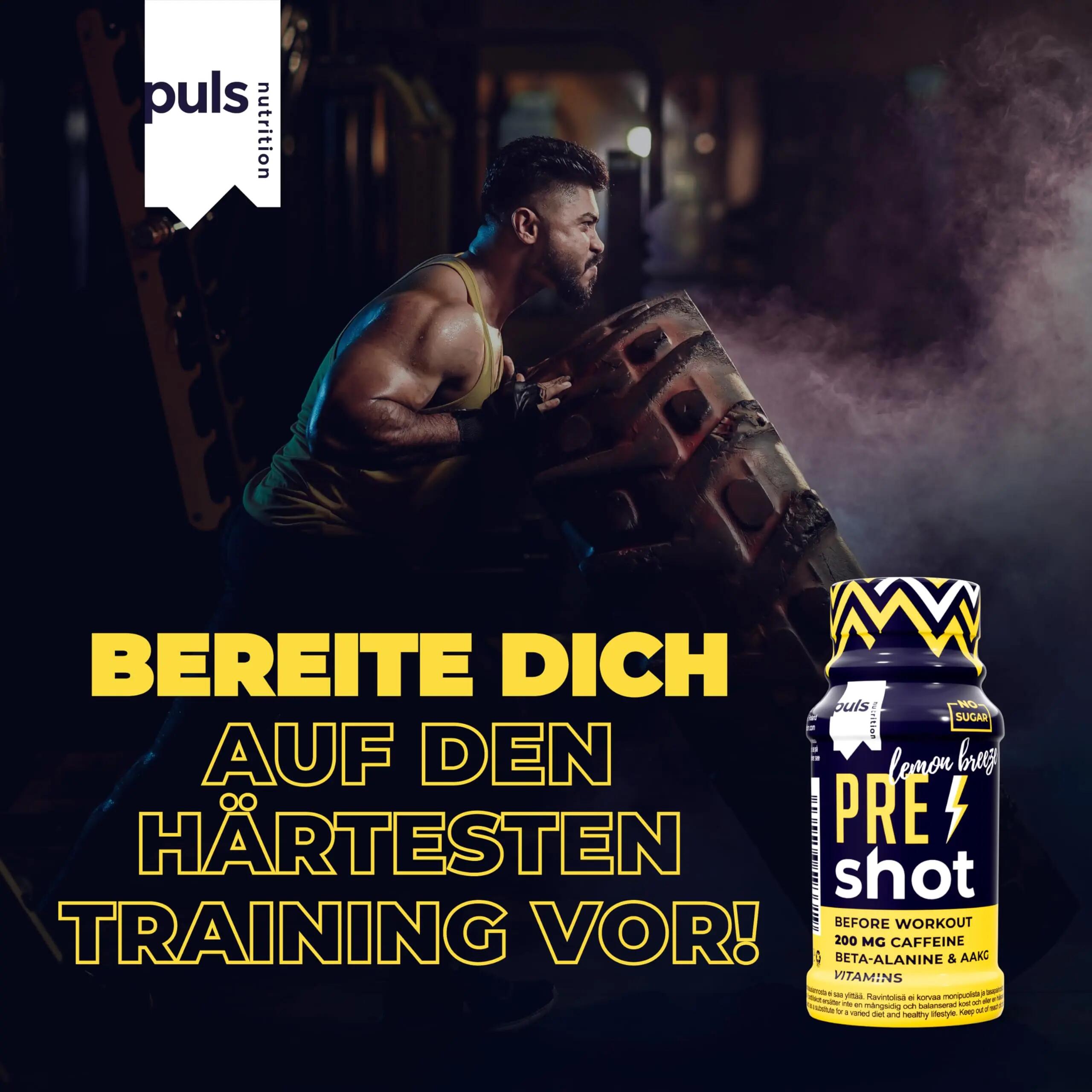 Pre Workout Shot Lemon Breeze 60 ml – Booster met 200 mg cafeïne 5/7