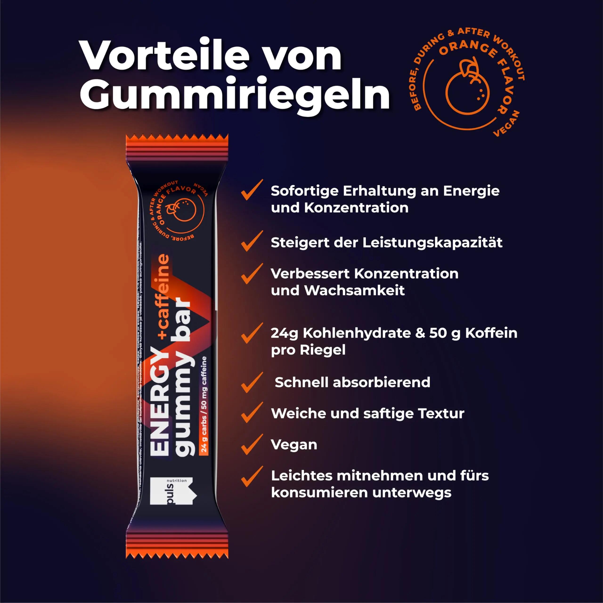 Energy Gummy Bars – 24 g snel beschikbare koolhydraten & 50 mg 3/7