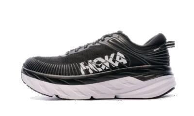 Schoenen - hardlopen - heren - bondi 7 - zeer dempend, stabiel - zwart/wit