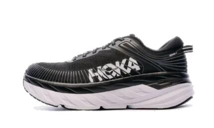 Zapatillas - Running - Hombre - Ligeras, transpirables - Bondi 7 - Negro/Blanco