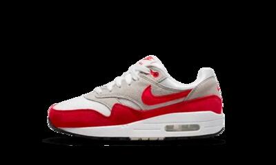 Schoenen - lifestyle - kinderen - air max 1 - wit/university red