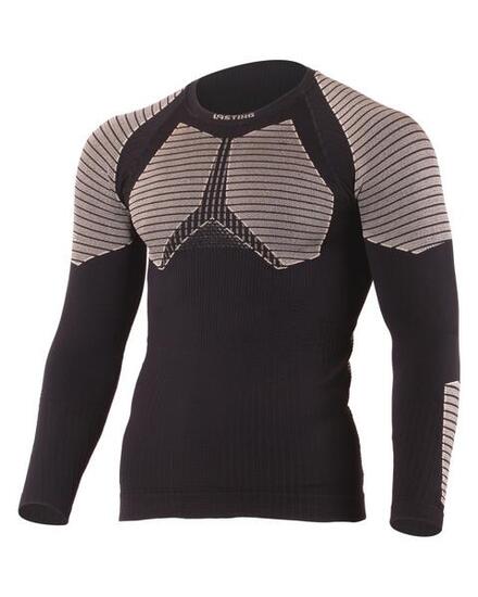 Homme - Vélo - Sous-vêtement de compression - 16 µm laine mérinos - noir
