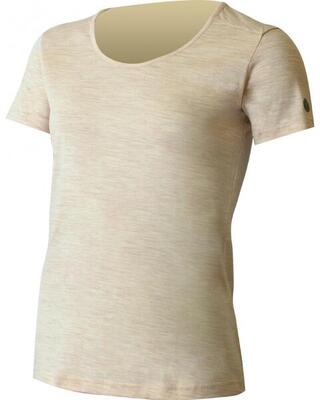 Maglia da ciclismo donna - 50% lana merino 50% bambù - Beige