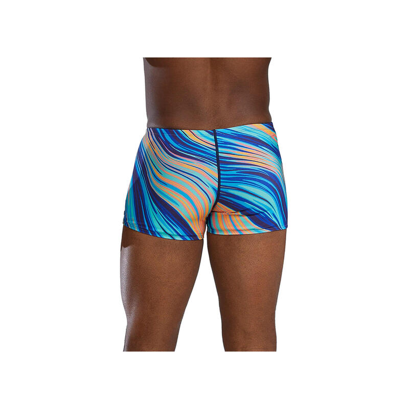 Costum înot TYR Riptide Square Leg - turcoaz/portocaliu | Durafast Elite