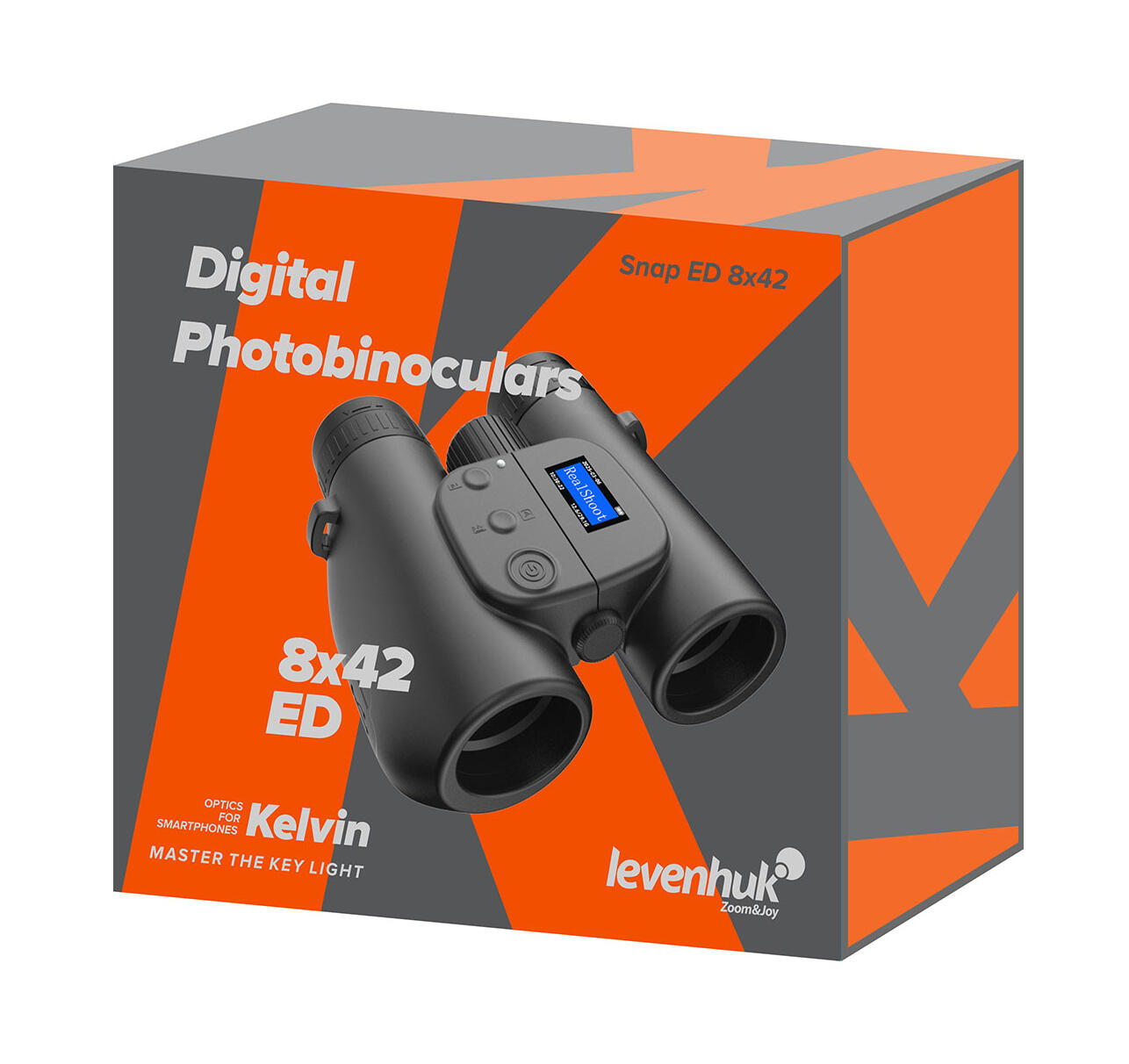 Prismáticos digitales Levenhuk Kelvin Snap ED 8x42 4/7