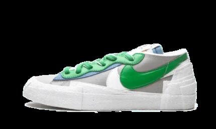 Zapatillas - Sacai Blazer Low - gris medio/verde clásico