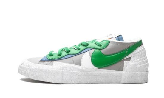 Zapatillas - Sacai Blazer Low - gris medio/verde clásico