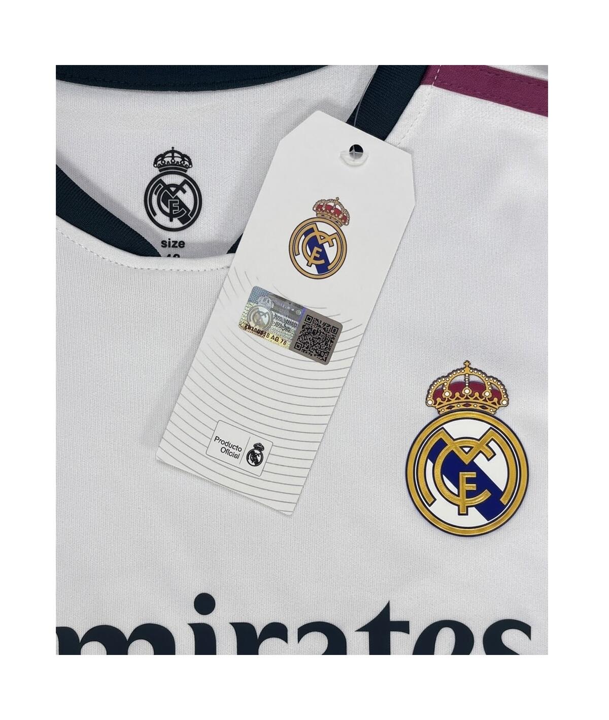 Camisola Sin Dorsal Principal Futebol Real Madrid Réplica Oficial 26/27 Criança 4/7