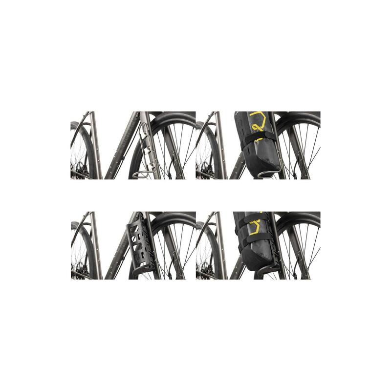 Geanta bicicleta Expedition Fork Pack 4.5L litri, fara suport prindere - gri ne…