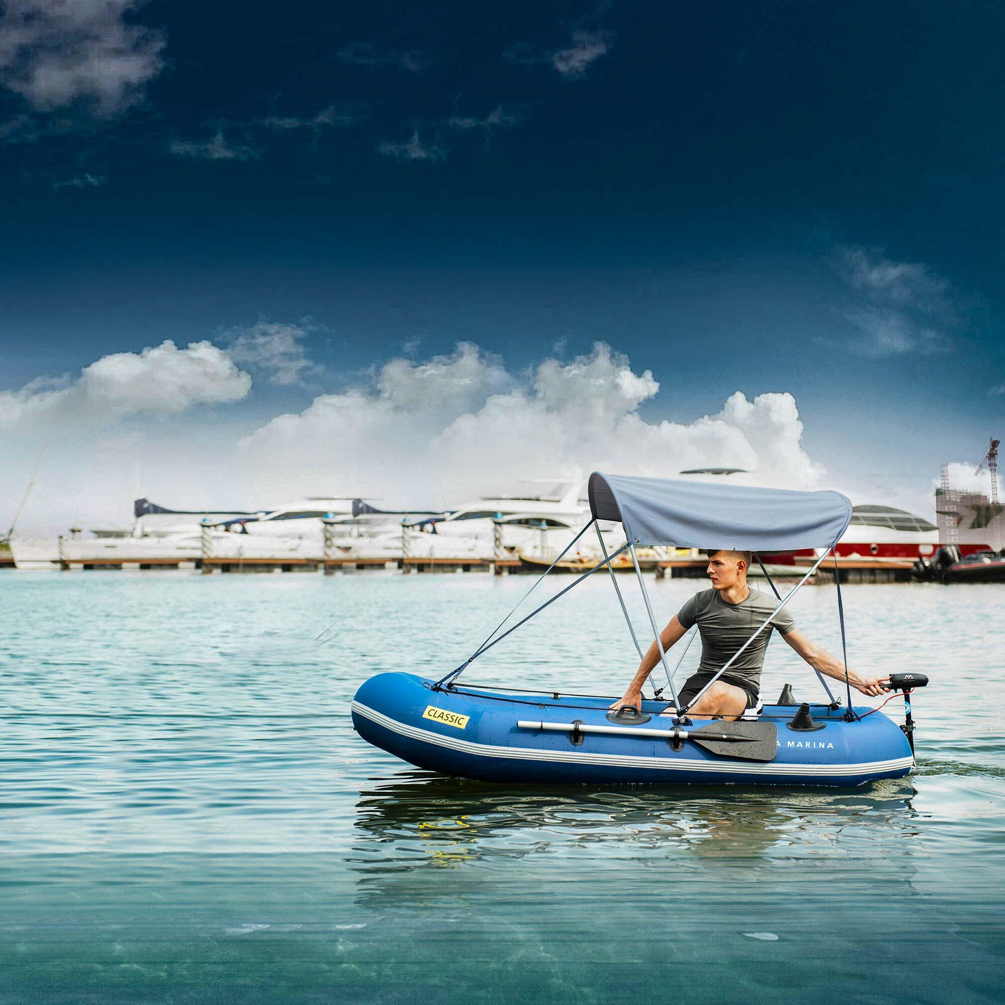 Aqua Marina Classic 9'10" 300cm Ponton mit T-18 Motor 5/5