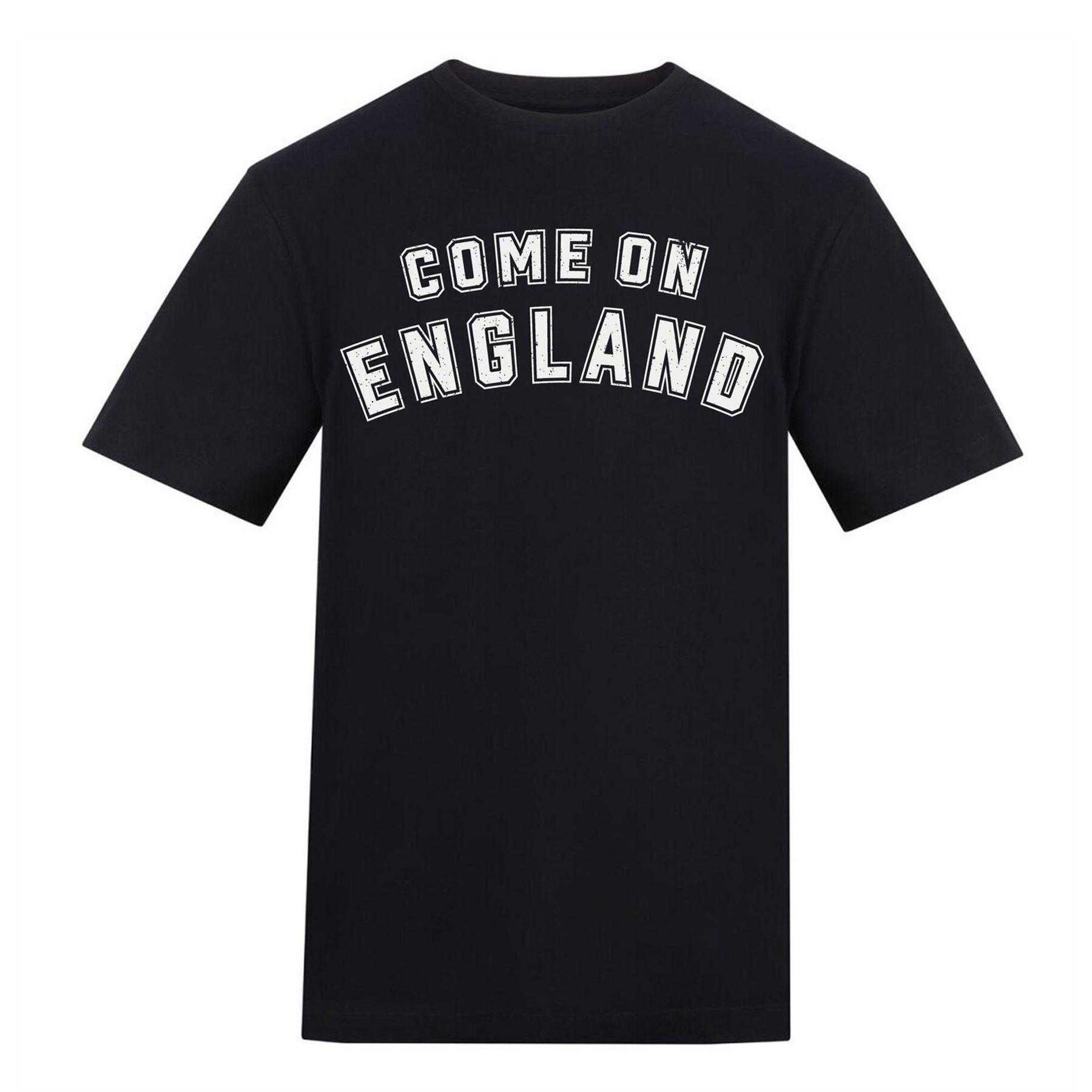 England Unisex Adult England World Cup Graphic Print Cotton Blend T-Shirt