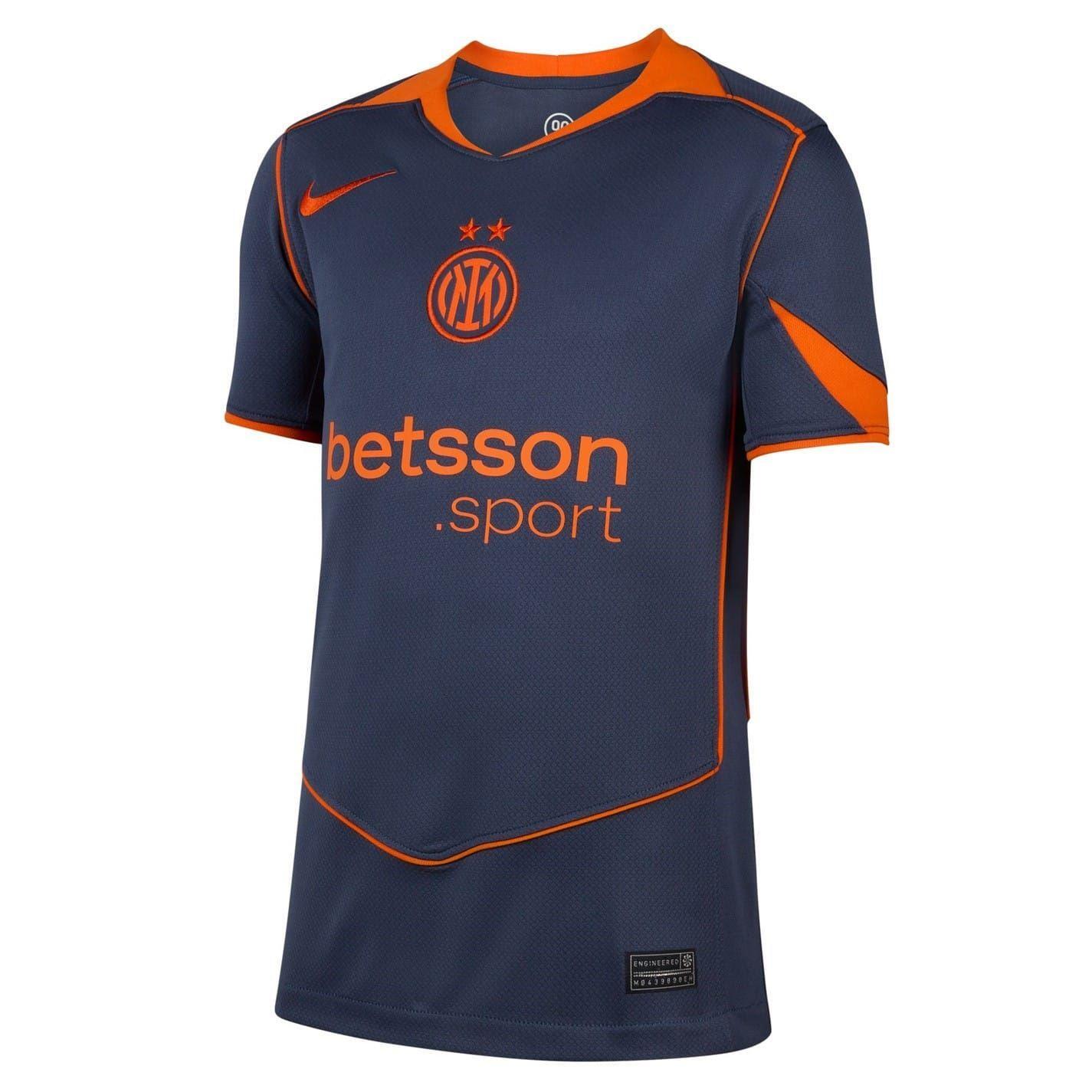 Nike Childrens/Kids 2025/2026 Inter Milan FC Football Jersey