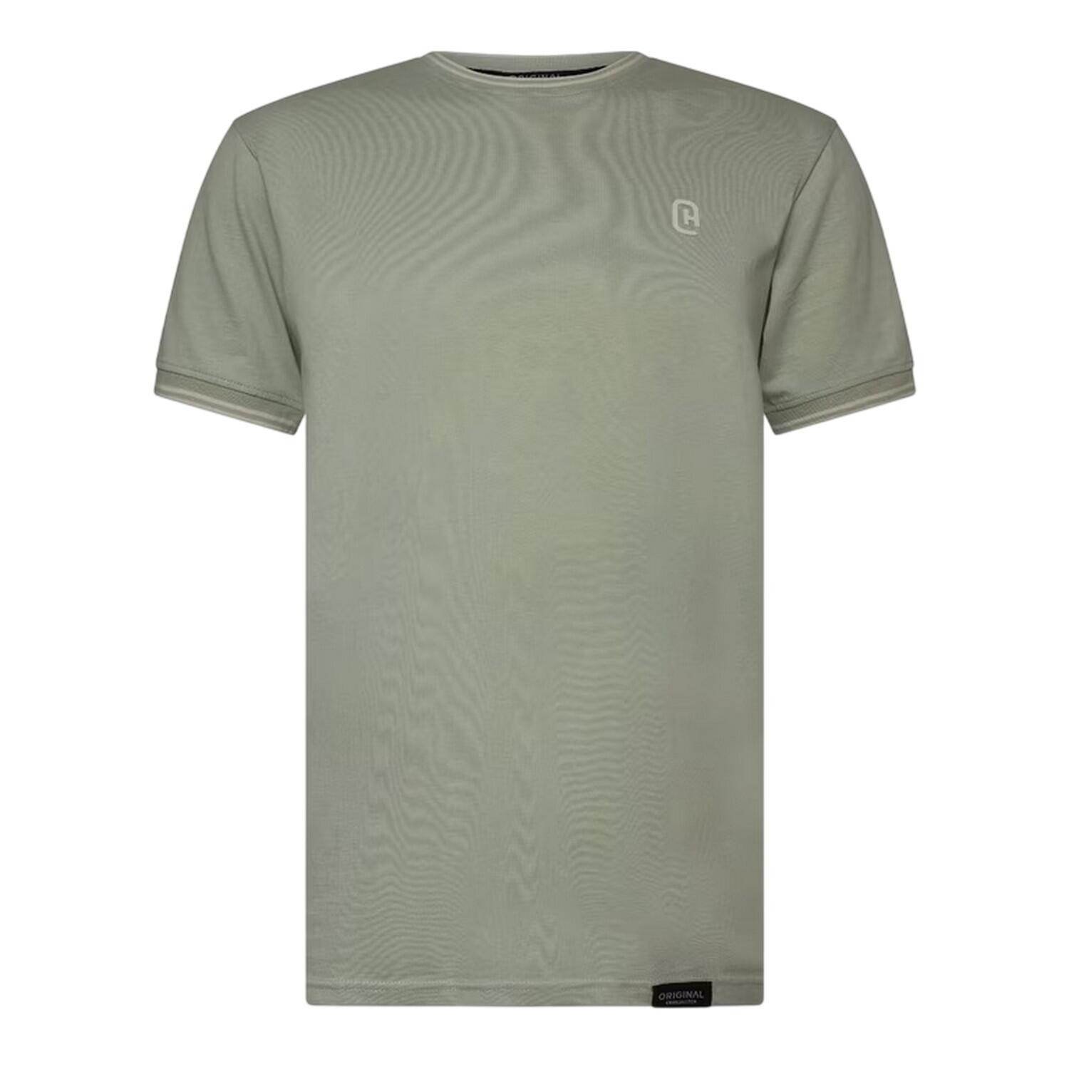 Crosshatch Mens Preece Contrast Striped T-Shirt