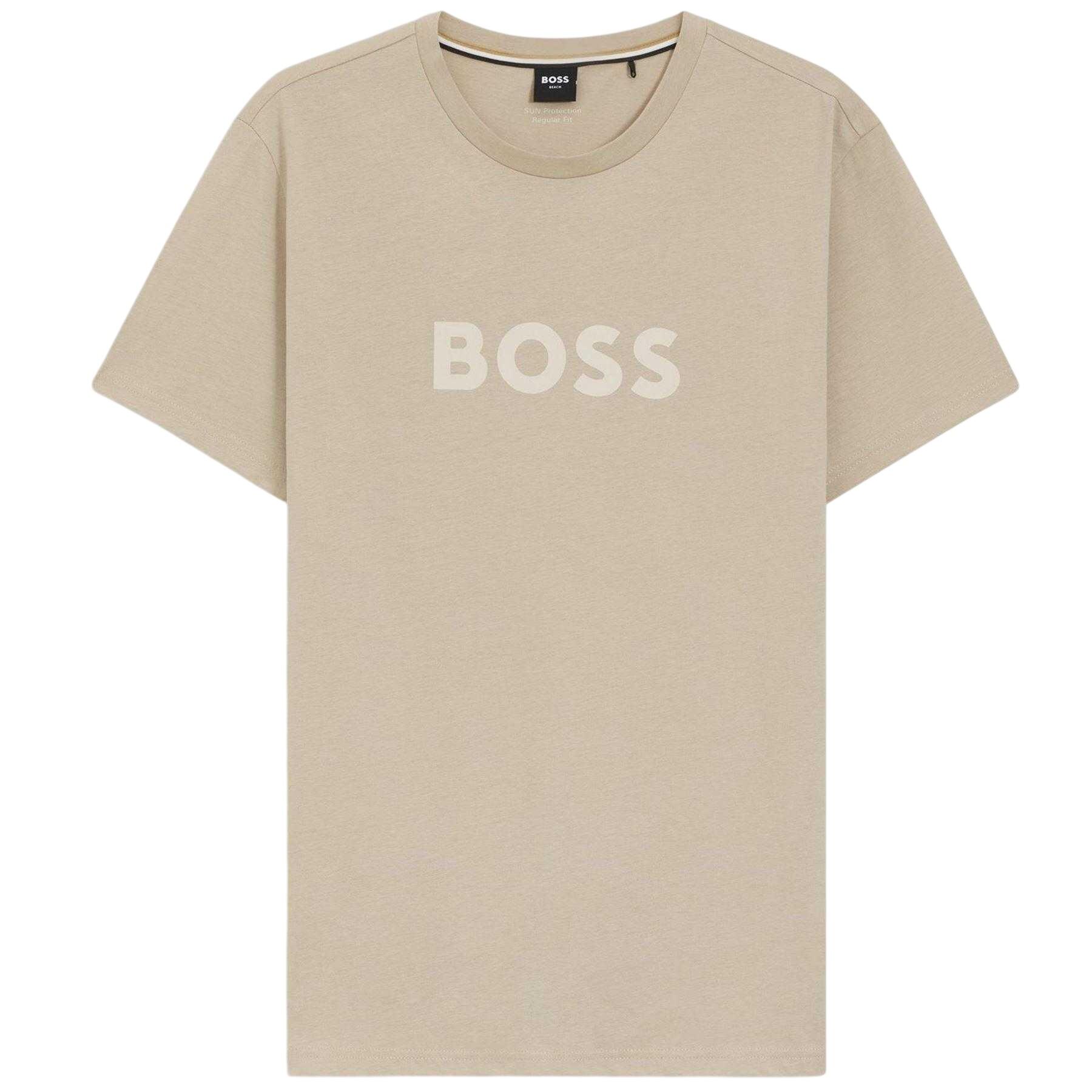 Boss Mens Logo Cotton T-Shirt
