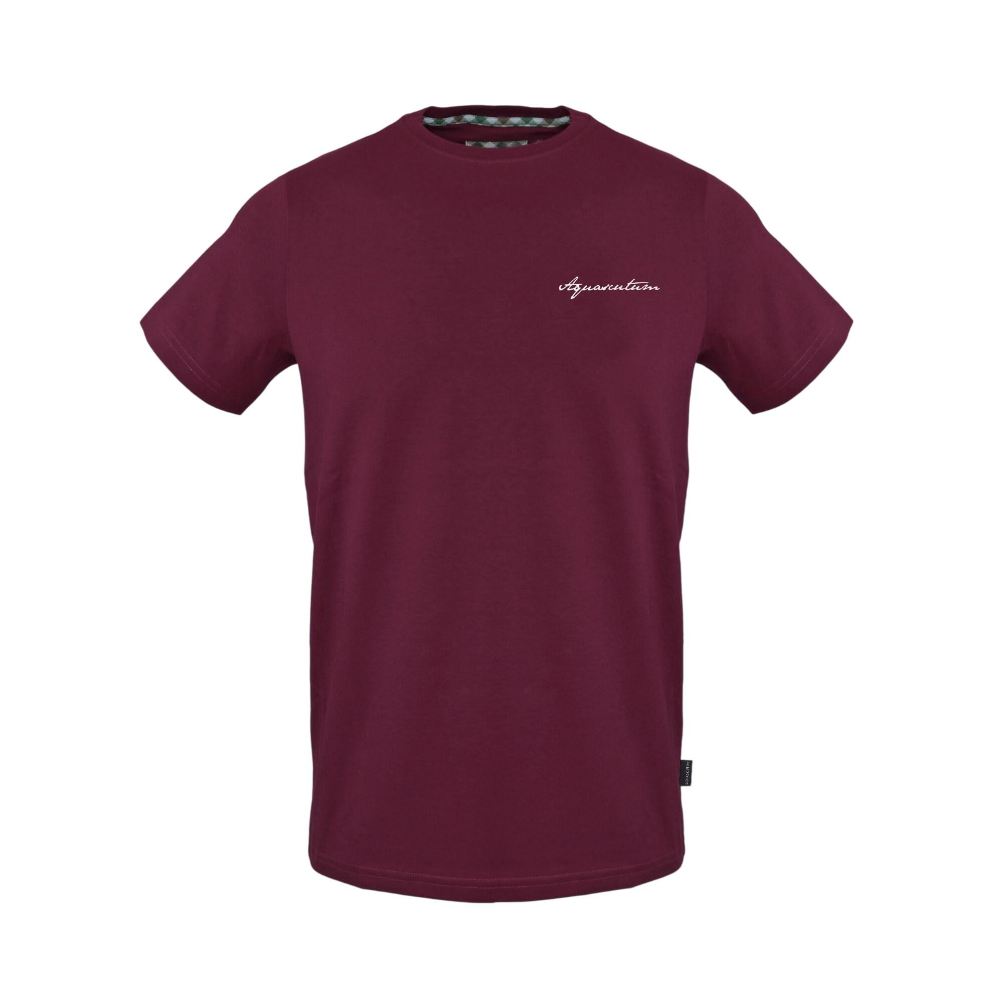 Aquascutum Mens Embroidered Logo Cotton T-Shirt