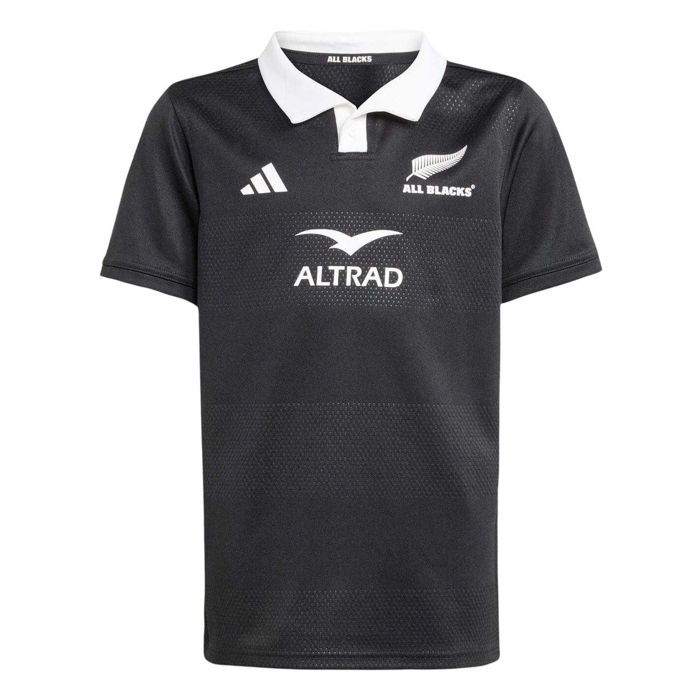 Adidas Childrens/Kids 2025 New Zealand All Blacks Rugby Jersey