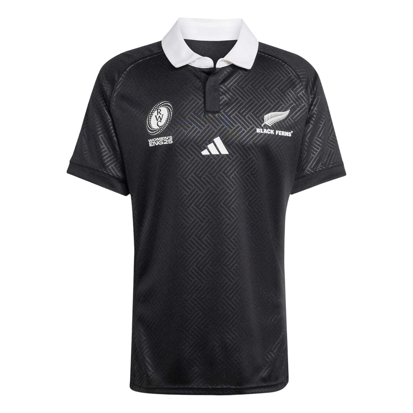 Adidas Mens 2025 Black Ferns Rugby Jersey