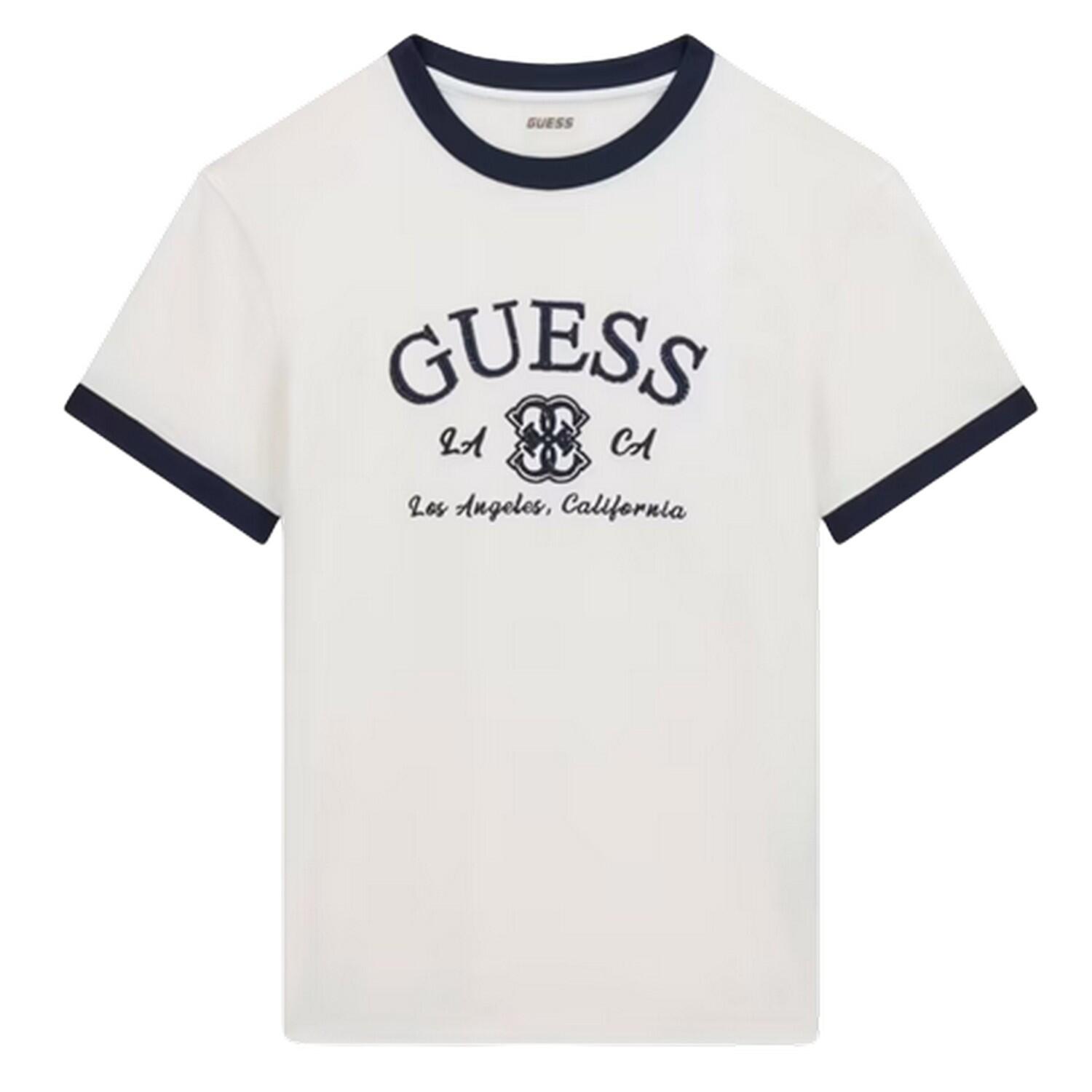 Guess Womens/Ladies Hoshi Embroidered Logo Crew Neck T-Shirt