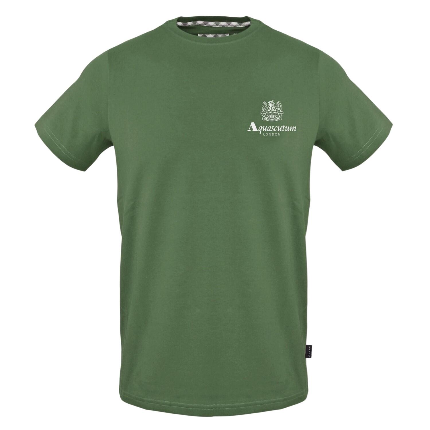Aquascutum Mens Logo Cotton Regular T-Shirt