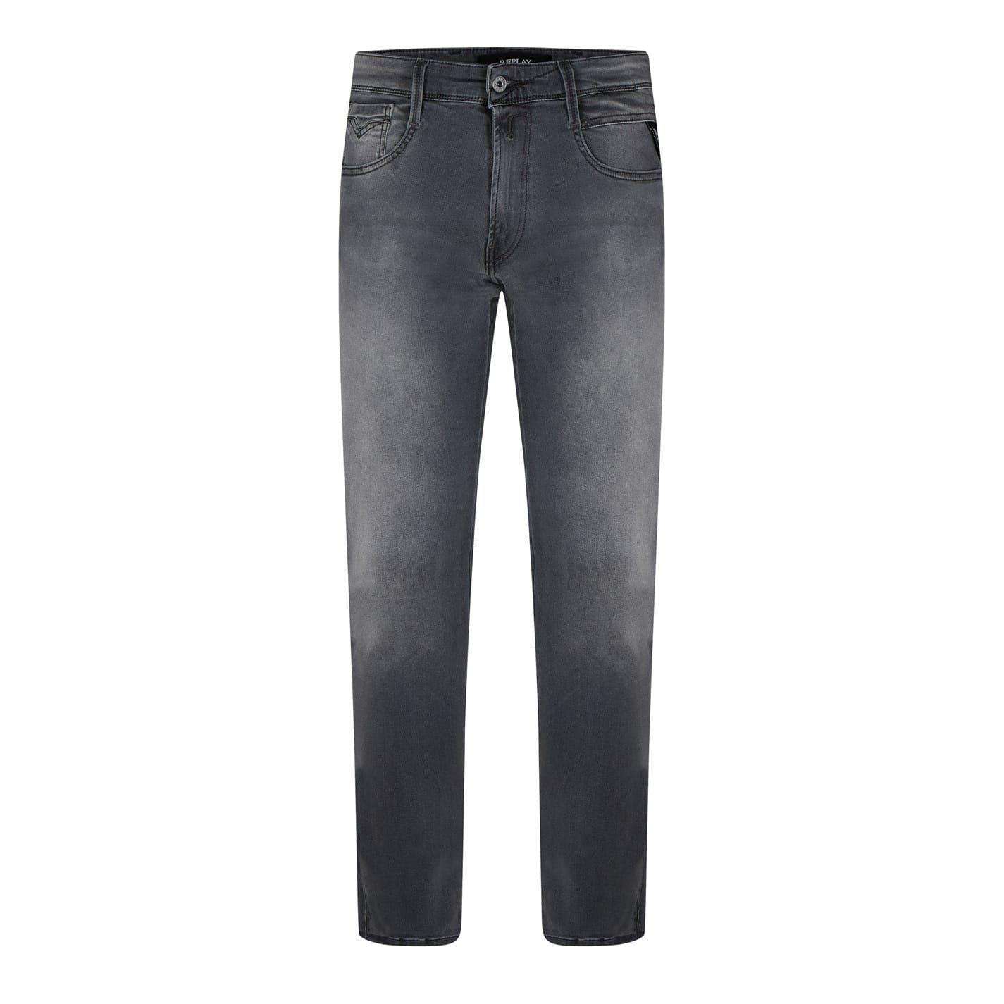 Replay Mens Anbass Cotton Blend Slim Jeans