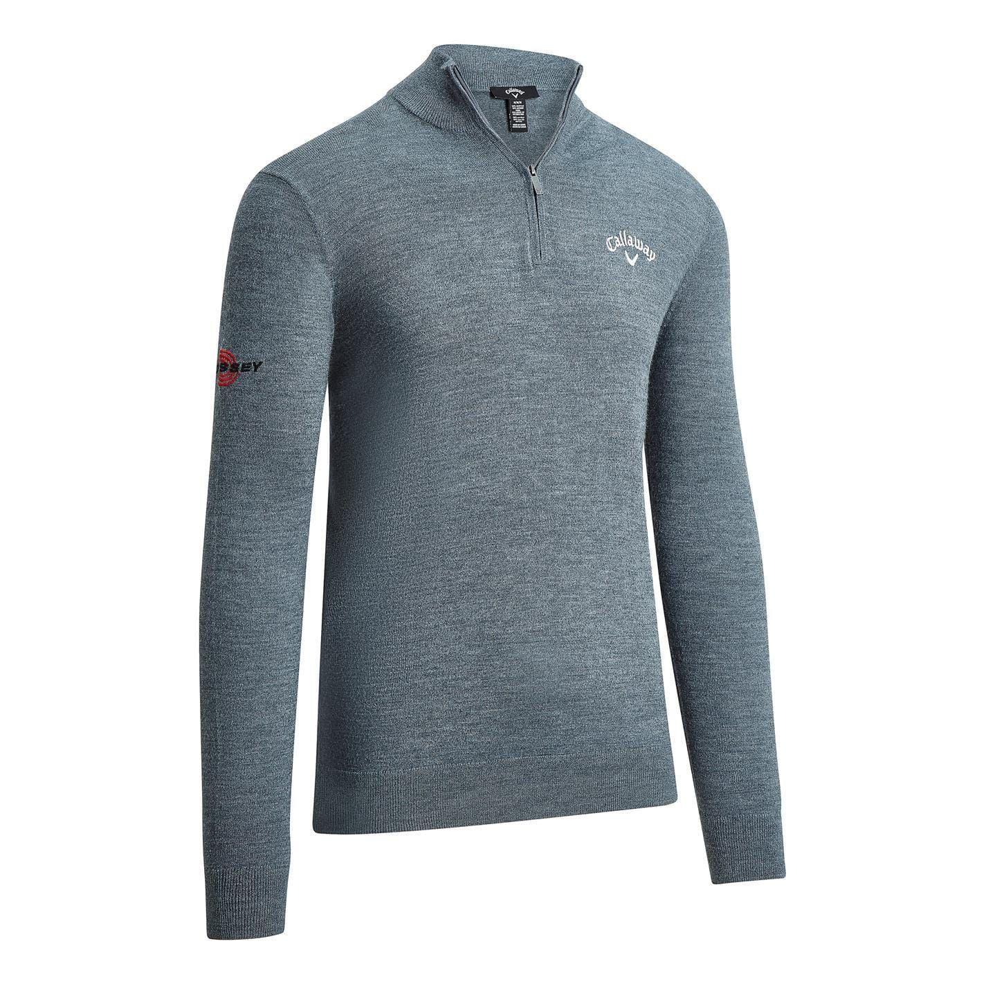 Callaway Mens Fine Knit Quarter Zip Jumper