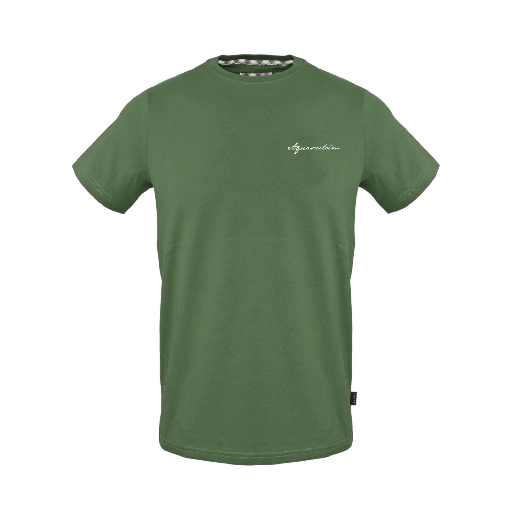 Aquascutum Mens Embroidered Logo Cotton T-Shirt