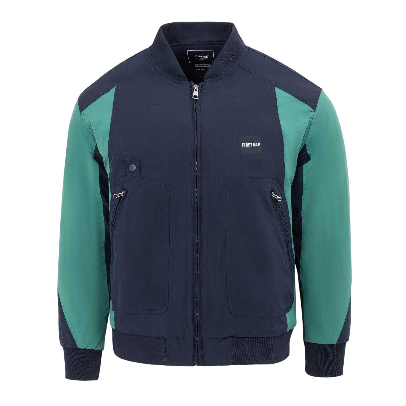Firetrap Mens Colour Block Bomber Jacket