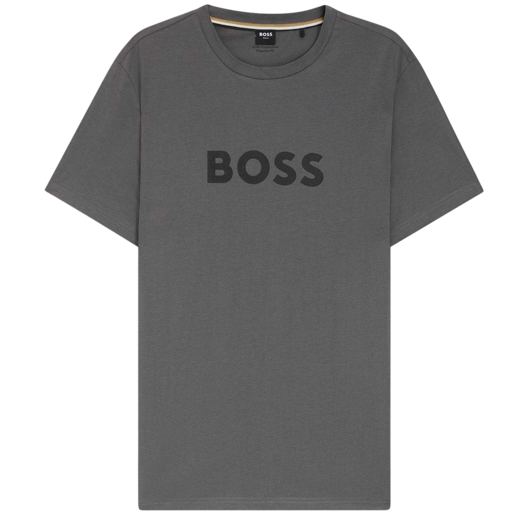 Boss Mens Logo Cotton T-Shirt