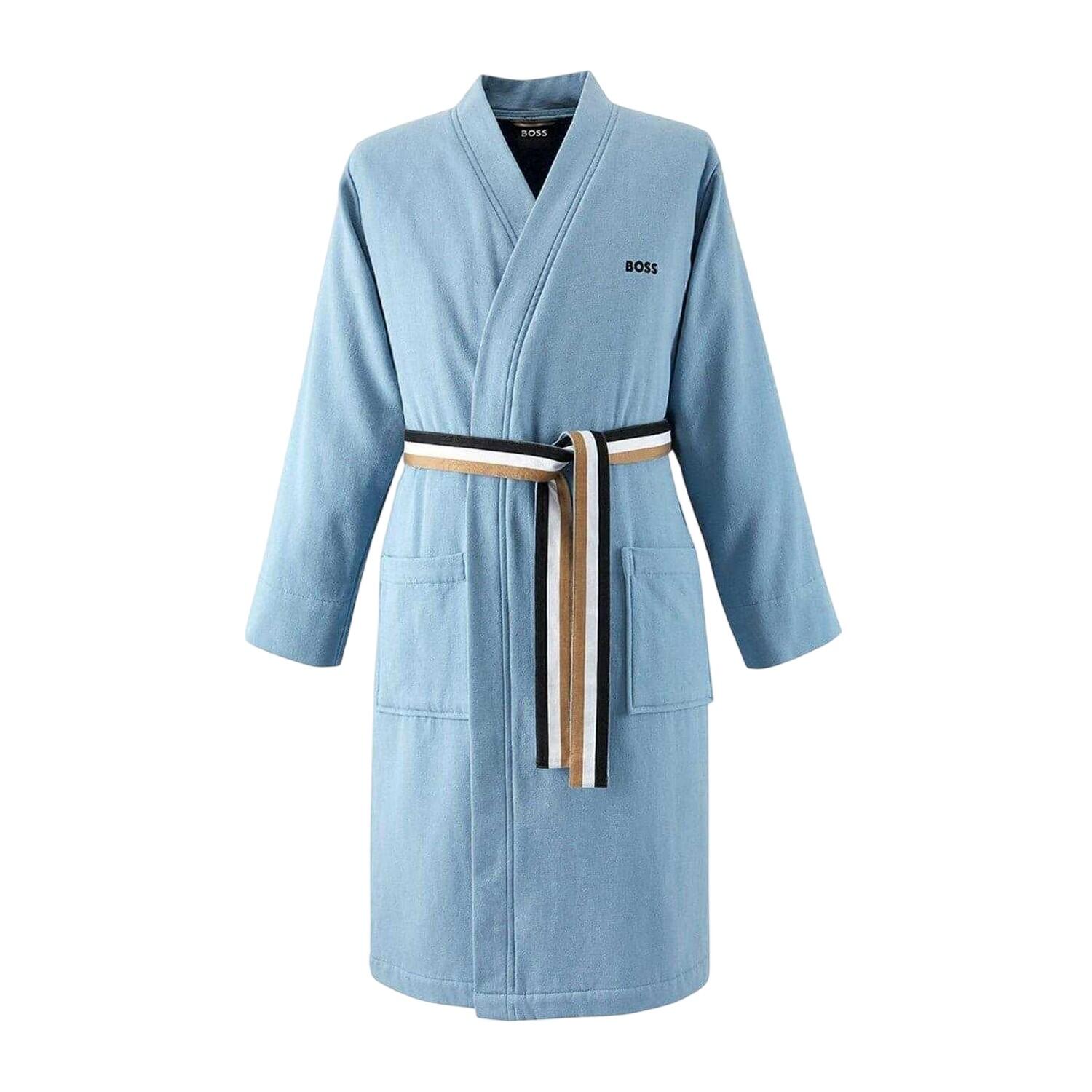 Boss Womens/Ladies Blinea Stripe Detail Kimono Robe