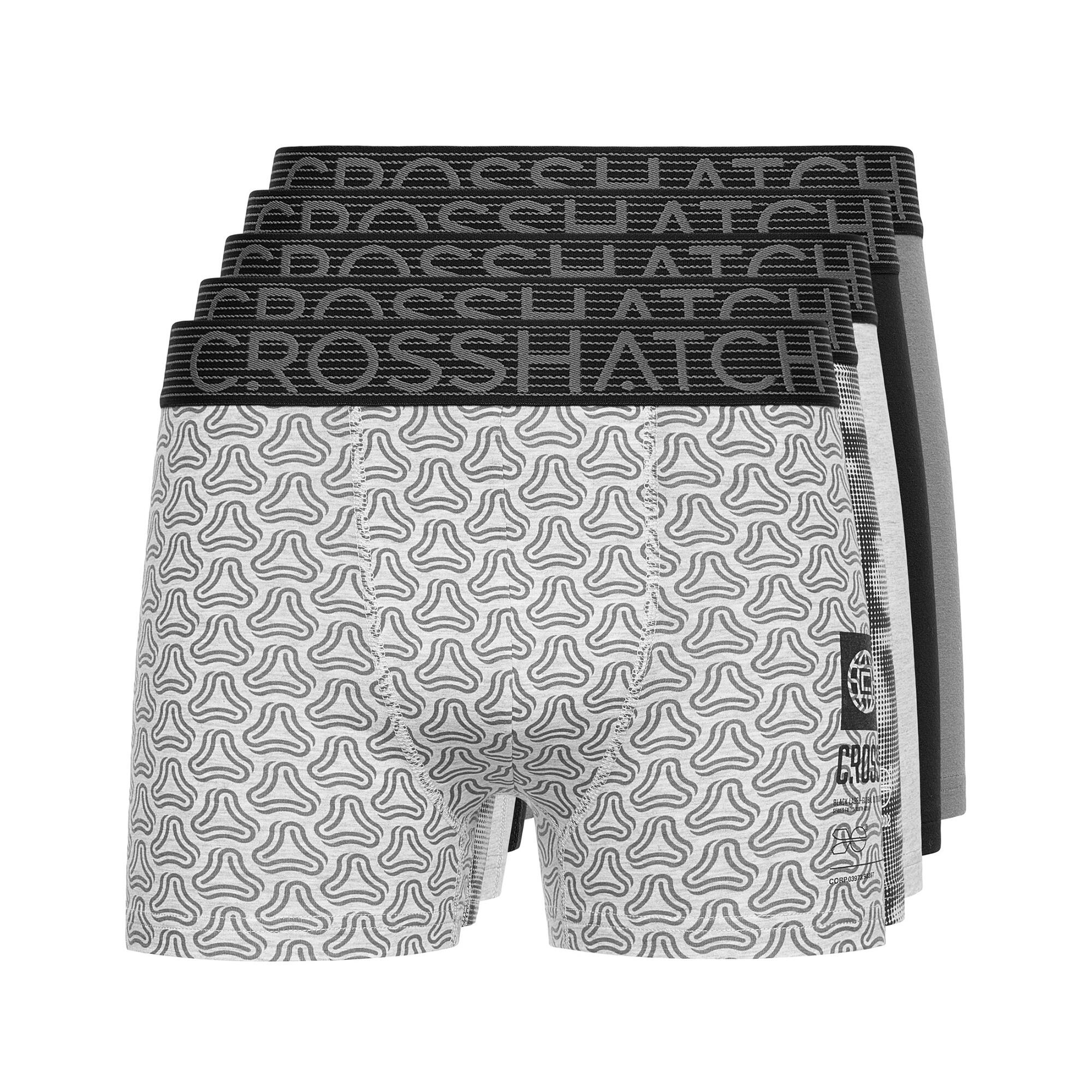 Crosshatch Mens Buzzard Boxer Shorts (Pack of 5)