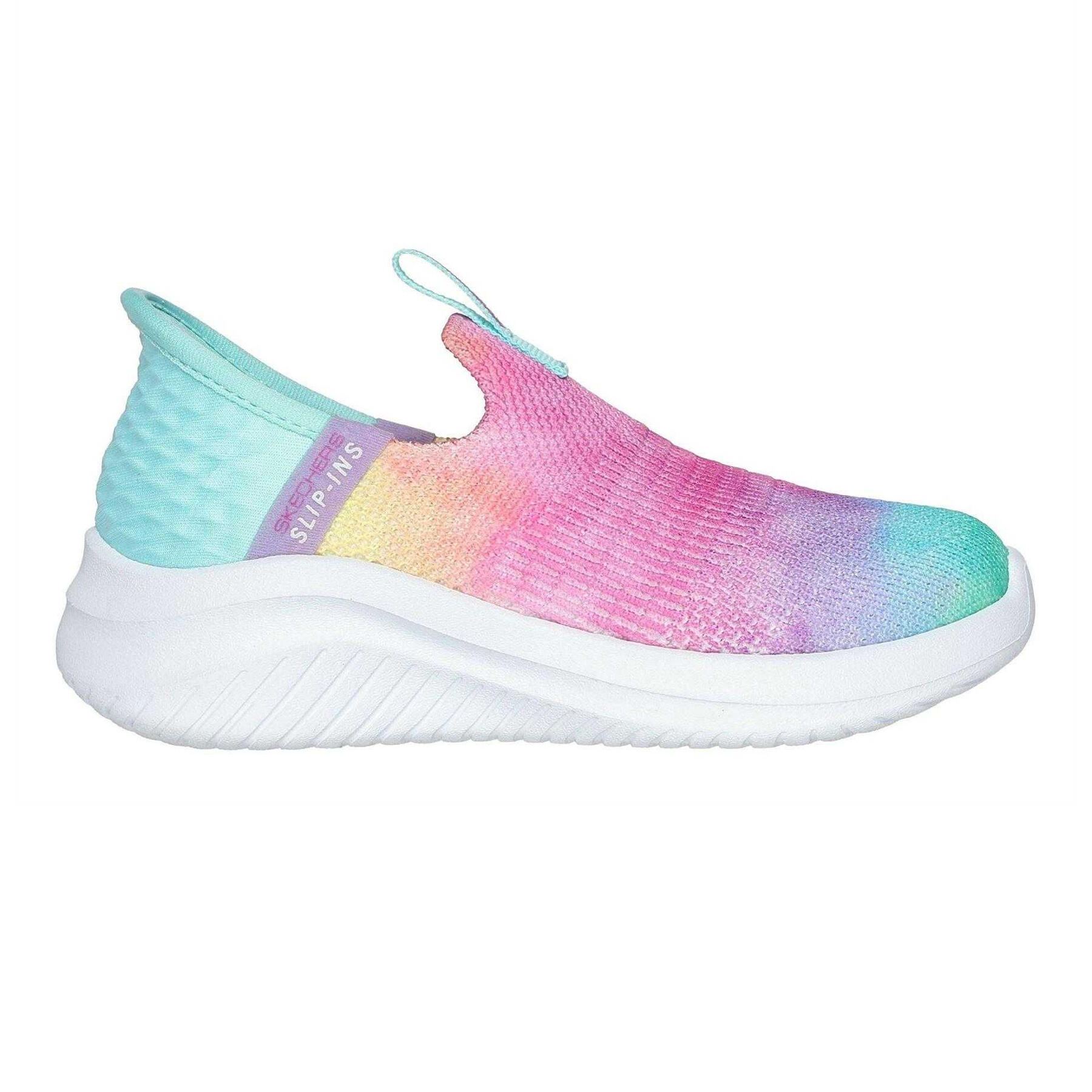 Skechers Childrens/Kids Ultra Flex 3.0 Rainbow Trainers