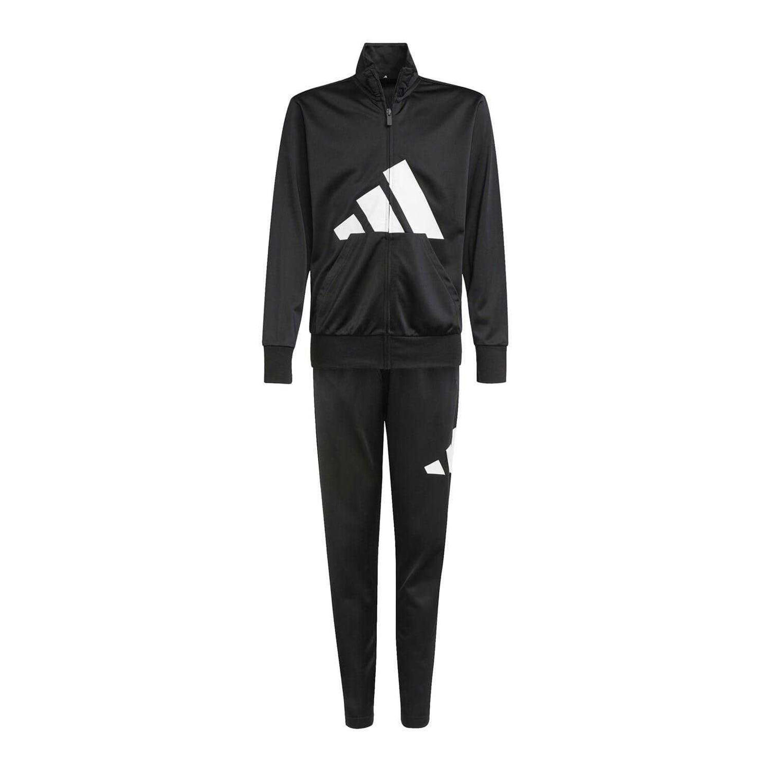 Adidas Childrens/Kids Big Logo Full Zip Regular Long-Sleeved Tracksuit