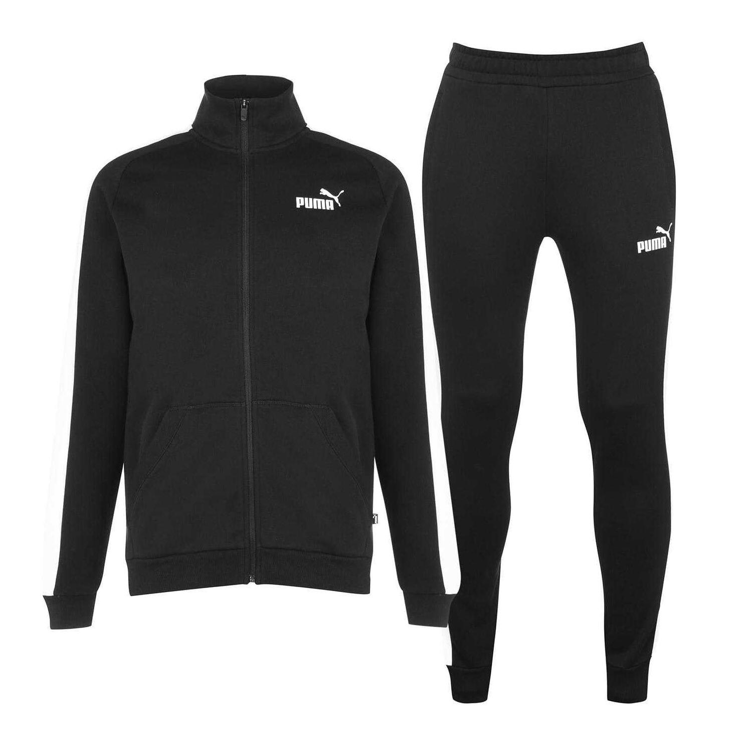 Puma Mens Clean Fleece Tracksuit Set