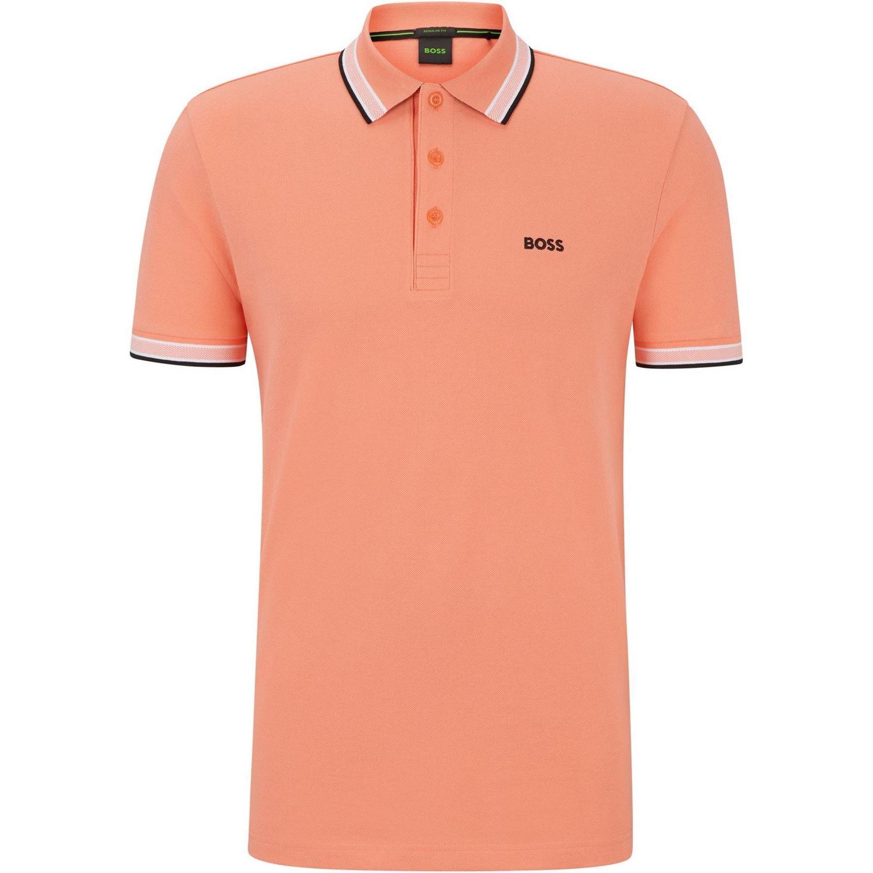 Boss Mens Paddy Contrast Tipped Polo Shirt