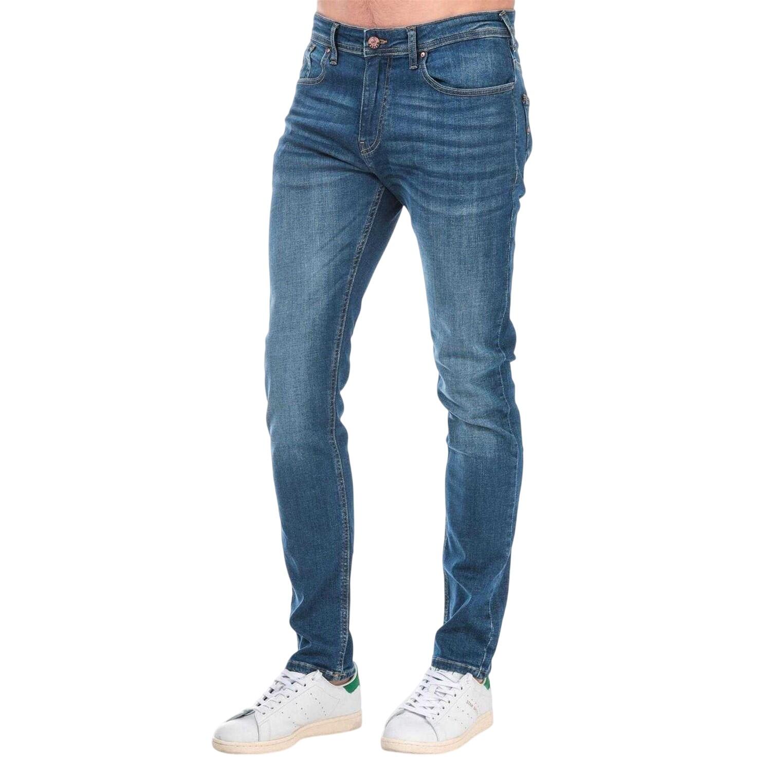 Duck and Cover Mens Overbug Tapered Jeans