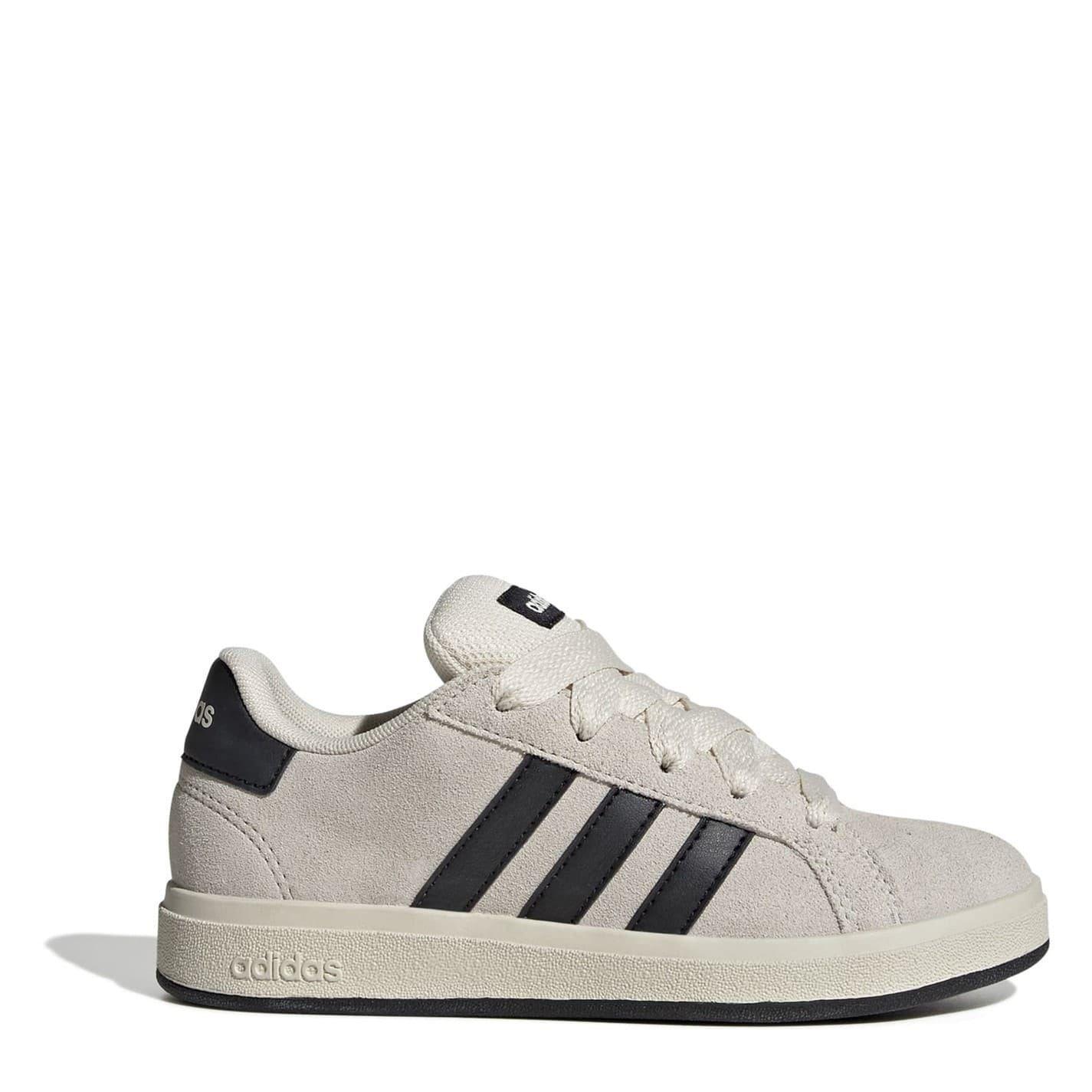 Adidas Childrens/Kids Grand Court 00s Suede Flat Trainers