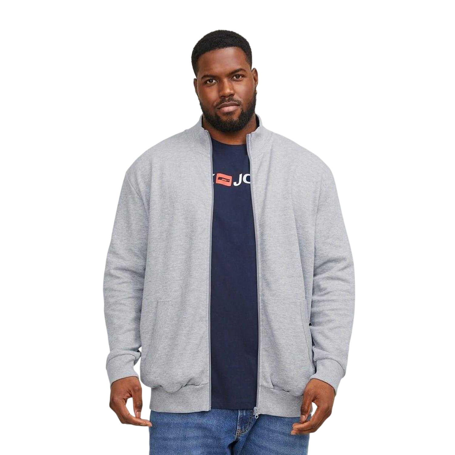 Jack And Jones Mens Paulos Relaxed Fit Sweat Jacket