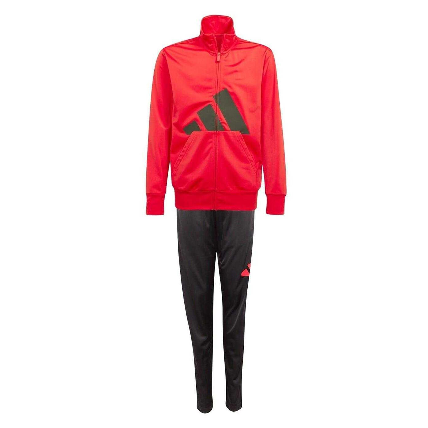 Adidas Childrens/Kids Big Logo Full Zip Regular Long-Sleeved Tracksuit