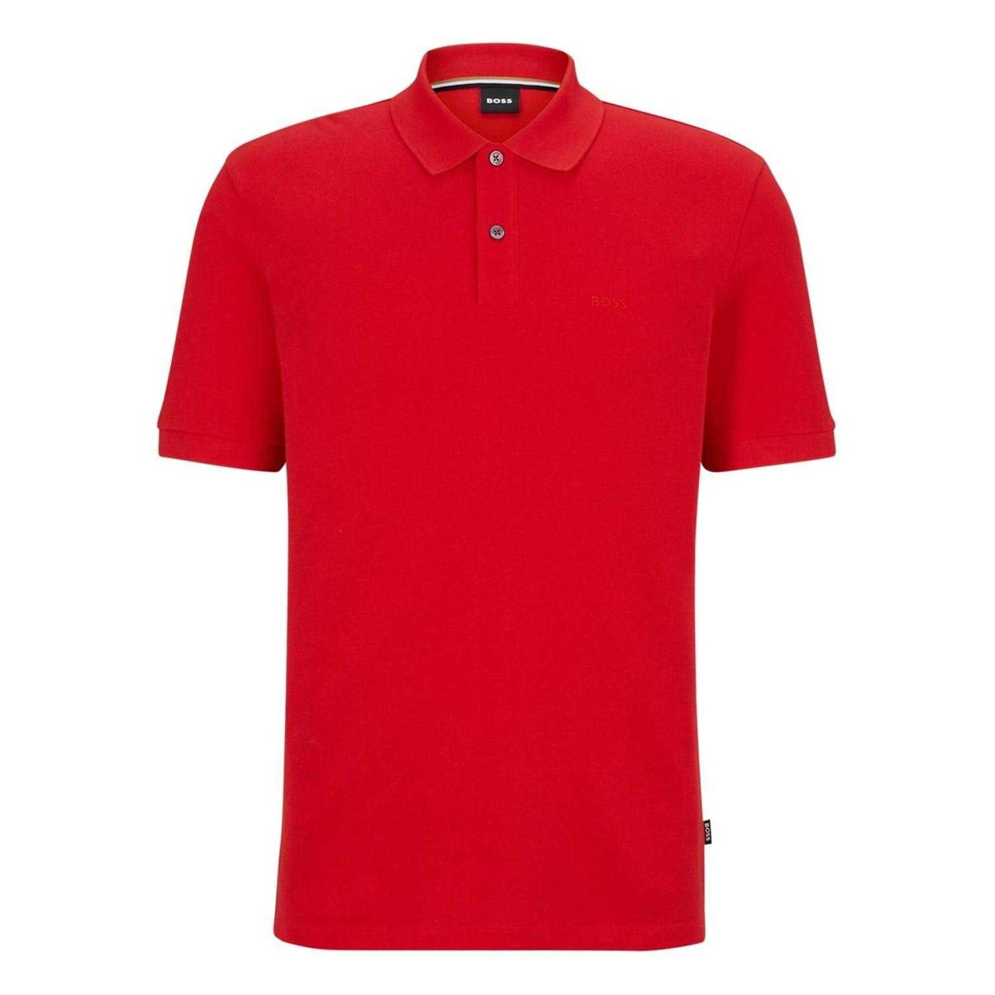 Boss Mens Pallas Embroidered Logo Cotton Polo Shirt