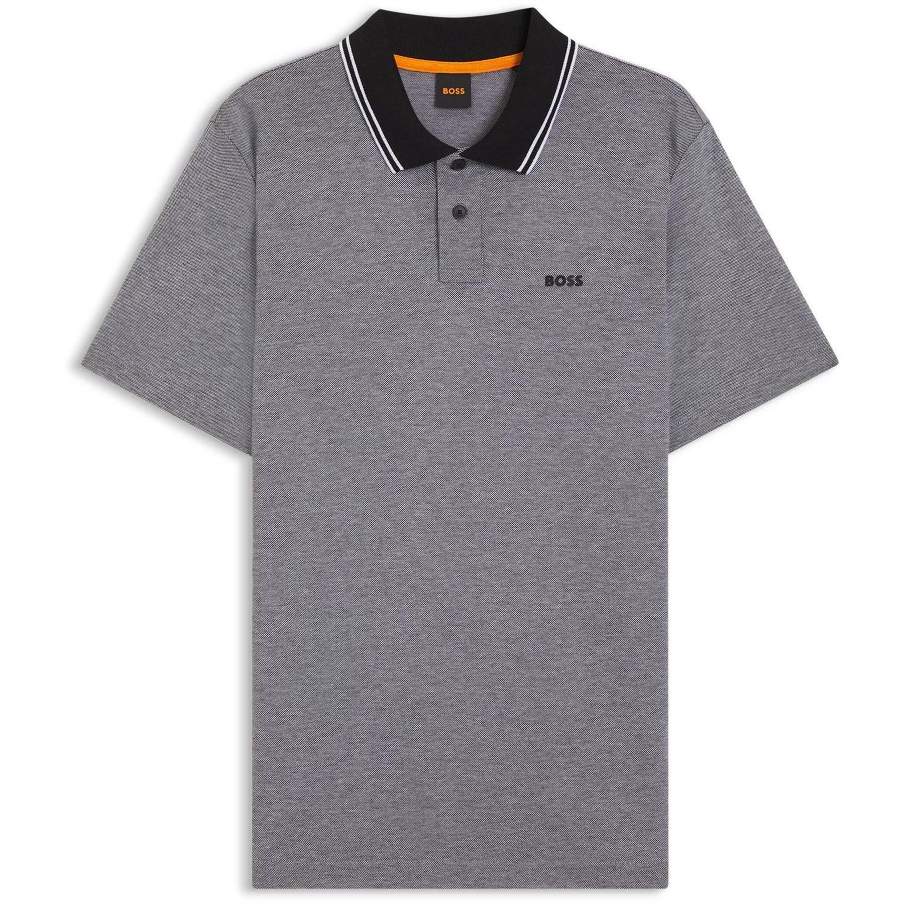 Boss Mens Peoxfordnew Short-Sleeved Polo Shirt