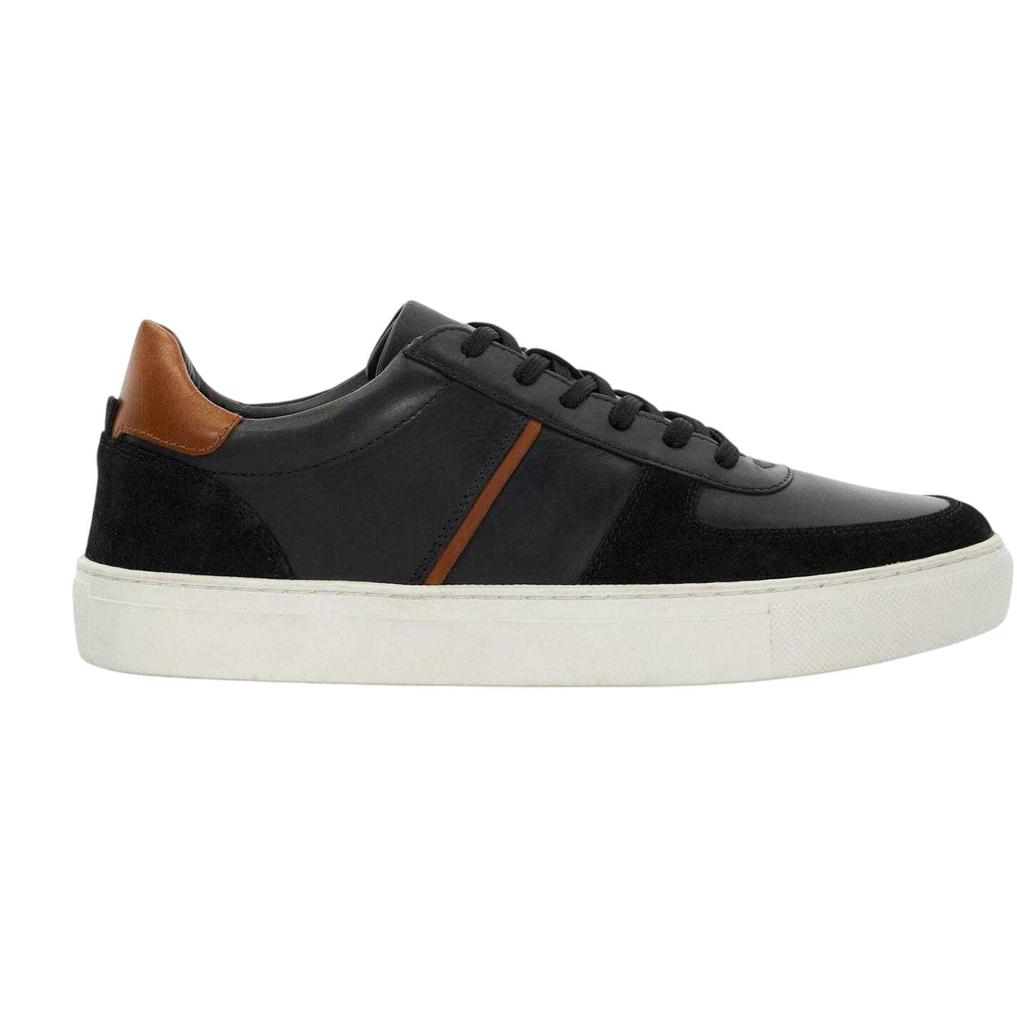 Dune London Mens Theron Leather Trainers